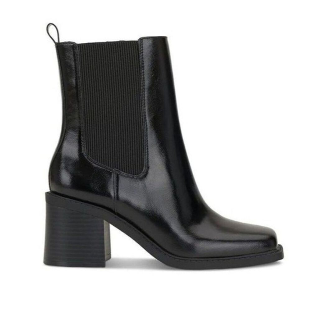 I.N.C. International Concepts Mapiya Faux Leather Square-Toe Ankle Booties - NIB